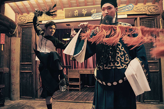 向佐拍摄功夫大片 恪守武道不改初心