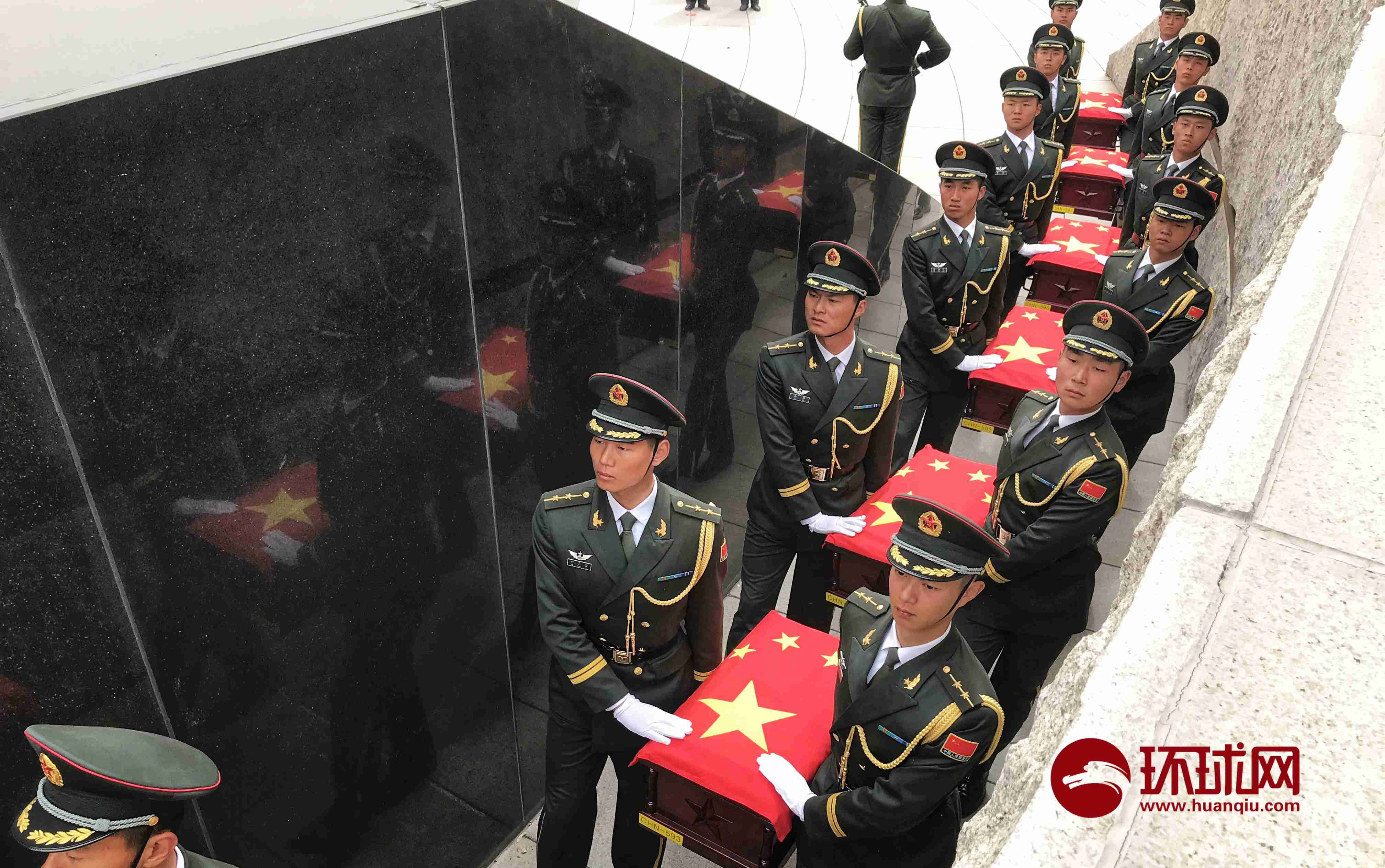 第六批在韩中国人民志愿军烈士遗骸在沈阳安葬