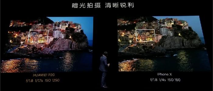 余承东:华为P20 Pro近20点完胜iPhone X