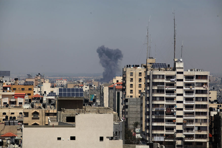 加沙冲突升级 巴以交火猛烈硝烟四起